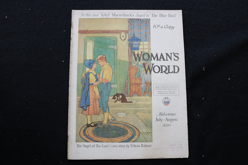 1920 JULY-AUGUST WOMAN'S WORLD MAGAZINE - THE BLUE BIRD COVER - E 10106