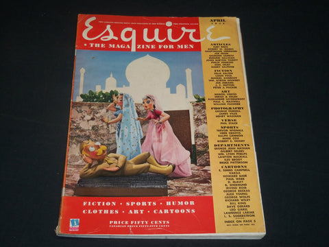 1943 APRIL ESQUIRE MAGAZINE - VARGA ILLUSTRATION - NICE COVER & ADS - ST 5721
