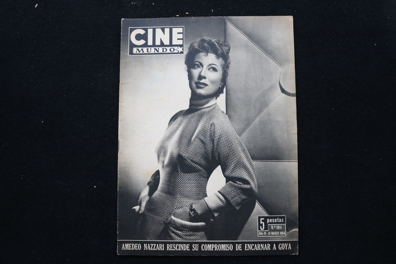 1954 MARCH 13 CINE MUNDO MAGAZINE - GREER GARSON COVER - E 25346