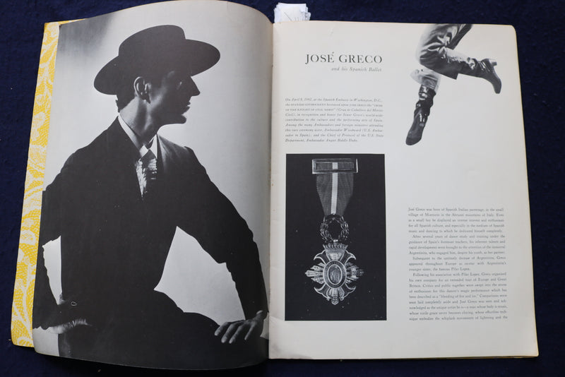 1962 JOSE GRECO AND HIS SPANISH BALLET PROGRAM - K 1740