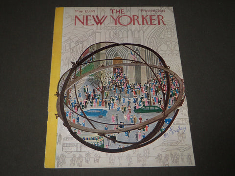 1951 MAY 12 NEW YORKER MAGAZINE FRONT COVER ONLY - GREAT ART FOR FRAMING