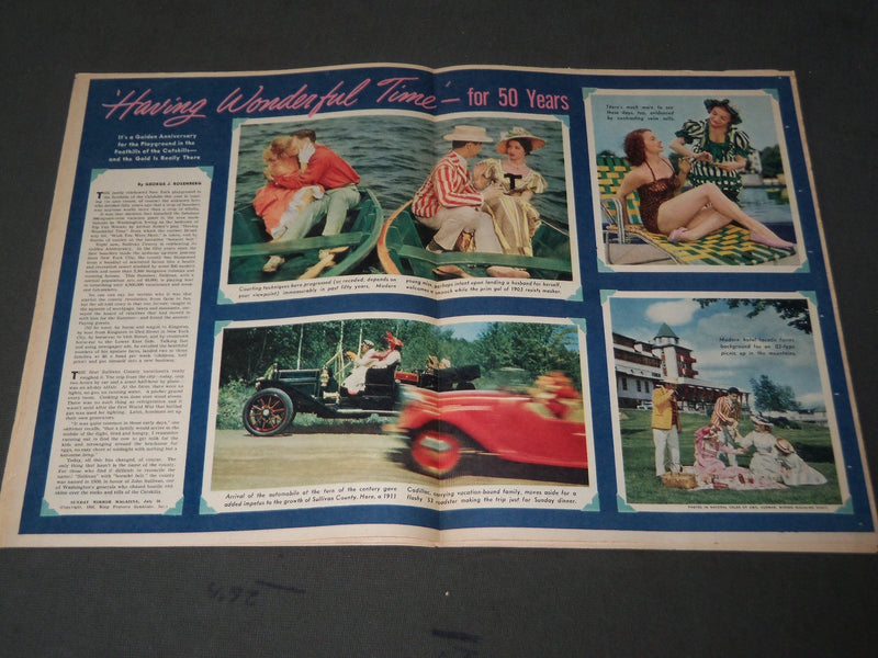 1953 JULY 26 NY SUNDAY MIRROR MAGAZINE SECTION - NICOLE MAUREY COVER - J 2894