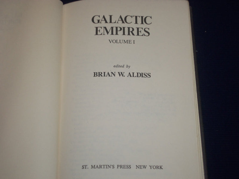 1976 GALACTIC EMPIRES VOLUME 1 & 2 EDITED BY BRIAN ALDISS LOT OF 2 - KD 2644