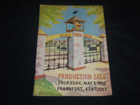1952 ELKO BELL FARM PRODUCTION ABERDEEN-ANGUS BREEDERS' CATTLE CATALOG - J 9217