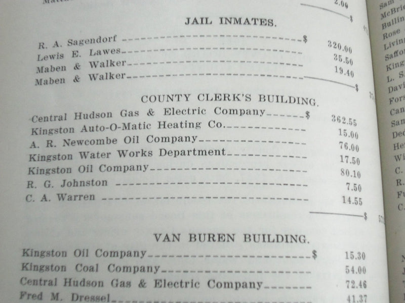 1927 PROCEEDINGS OF THE BOARD OF SUPERVISORS OF ULSTER COUNTY NEW YORK - J 1279