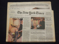 1998 NOV 15 NEW YORK TIMES NEWSPAPER -IRAQ QUELL U.S. ATTACK THREAT - NP 7112