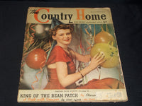 1939 JANUARY THE COUNTRY HOME MAGAZINE - PARTIES WITH PUNCH FRONT COVER - E 5721
