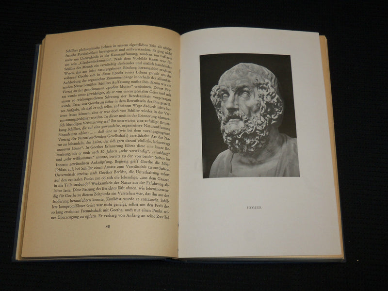 1949 SCHILLERS WEG ZU GOETHE HARDCOVER BOOK - GERMAN TEXT - KD 7413