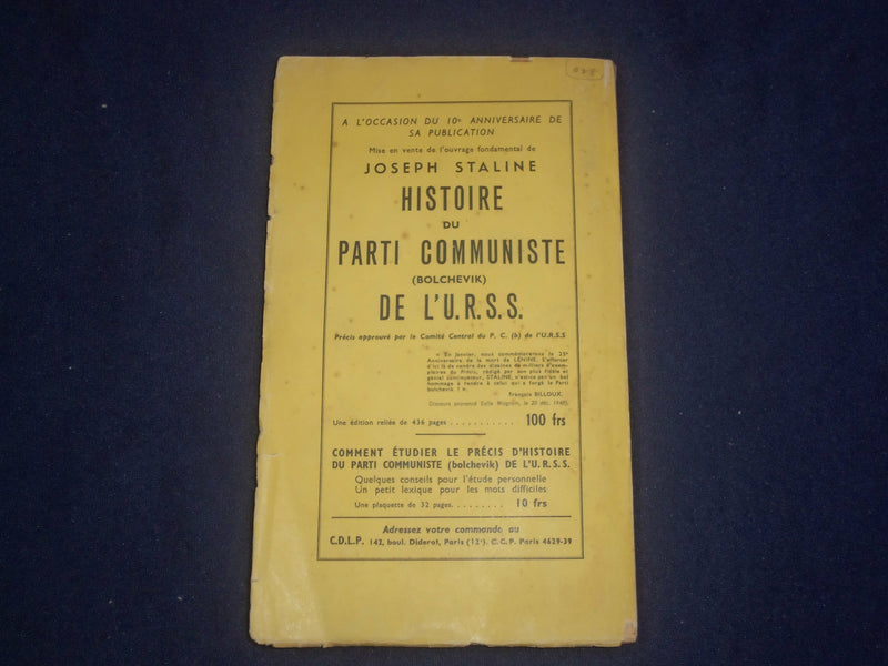 1949 JANUARY CAHIERS DU COMMUNISME - LENINE - FRENCH TEXT - J 6413