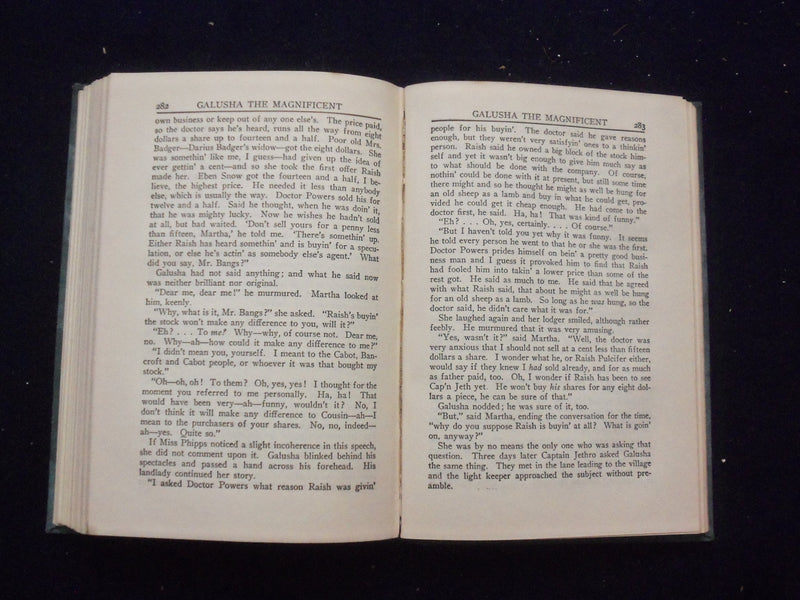 1921 GALUSHA THE MAGNIFICENT HARDCOVER BOOK BY JOSEPH C. LINCOLN - KD 8385