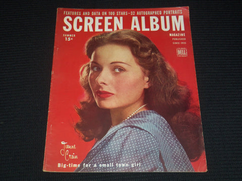 1947 SUMMER SCREEN ALBUM MAGAZINE - JEANNE CRAIN COVER - 14649