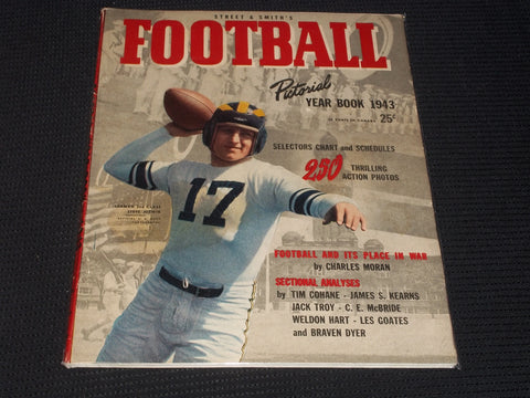 1943 STREET & SMITH'S FOOTBALL YEARBOOK MAGAZINE - STEVE JUZWIK NAVY - E 3144