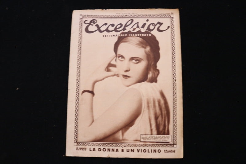 1930 APRIL 1 EXCELSIOR - ITALIAN MAGAZINE - RIA MARA GINDELE COVER - E 25311