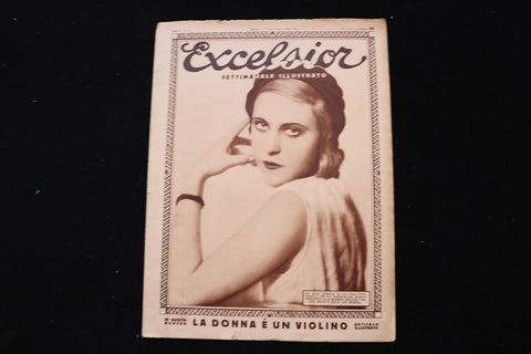 1930 APRIL 1 EXCELSIOR - ITALIAN MAGAZINE - RIA MARA GINDELE COVER - E 25311