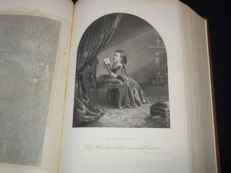 1855 THE LADIES' REPOSITORY MAGAZINE BOUND VOLUME - NICE ENGRAVINGS - KD 7883