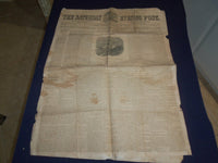 1853 SEP 3 THE SATURDAY EVENING POST NEWSPAPER - GODIVA - GARIBALDI - NP 5056