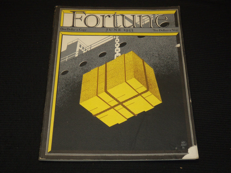 1933 JUNE FORTUNE MAGAZINE - GREAT COVER & ADS - F 40