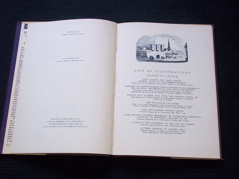 1947 THE GUILDS OF THE CITY OF LONDON HARDCOVER BOOK BY ERNEST POOLEY - KD 7580
