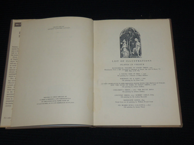 1948 ENGLISH FASHION HARDCOVER BOOK BY ALISON SETTLE - KD 7505