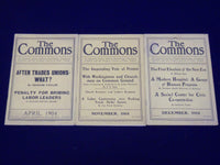 1904 THE COMMONS INDUSTRIAL JUSTICE MAGAZINE LOT OF 3 ISSUES - O 2836