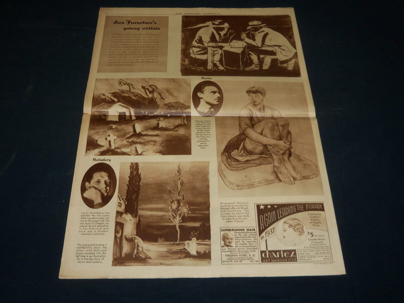 1937 JANUARY 3 SAN FRANCISCO CHRONICLE ROTO SECTION - TIME STOPS - NP 5098