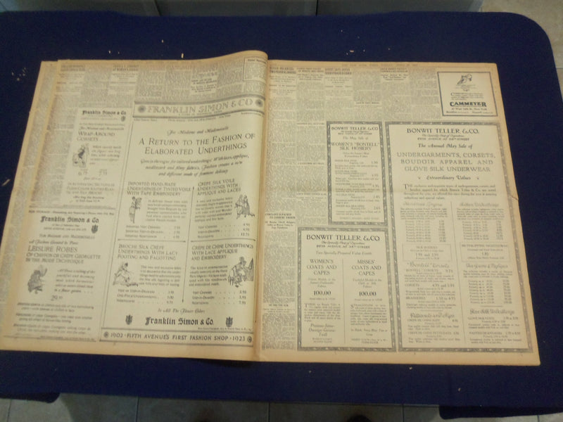 1923 APRIL 29 NEW YORK TIMES - WEMBLEY STADIUM OPENS, 1,000 HURT - NT 8347