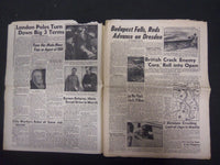 1945 FEBRUARY 14 NY DAILY MIRROR-MAILA YANKS SEIZE CAVITE, NICHOLS FIELD-NP 2226
