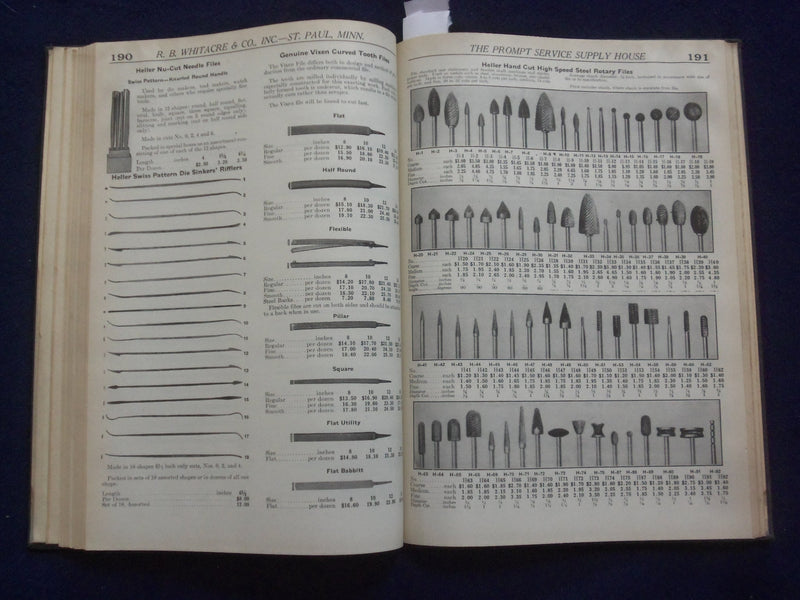 1945 R.B. WHITACRE & CO. INC. HARDCOVER SUPPLIES CATALOG - ST. PAUL, MN - R 98F