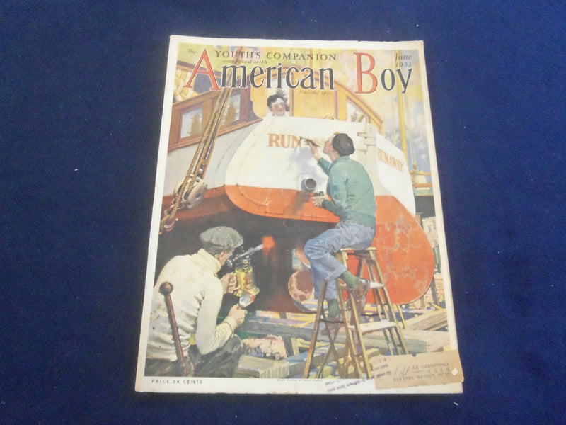 1933 JUNE AMERICAN BOY MAGAZINE - THE TIME ELEMENT - ST 7076