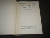 1954 TREASURES OF THE GREAT NATIONAL GALLERIES BOOK BY HANS TIETZE - KD 3937