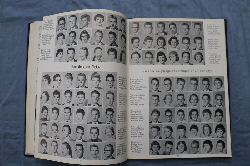 1959 TOWER WHITEFISH BAY HIGH SCHOOL YEARBOOK- WHITEFISH BAY, WISCONSIN- YB 3421
