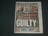 2019 NOVEMBER 16 NEW YORK DAILY NEWS NEWSPAPER - BROWNS' GARRETT SUSPENDED