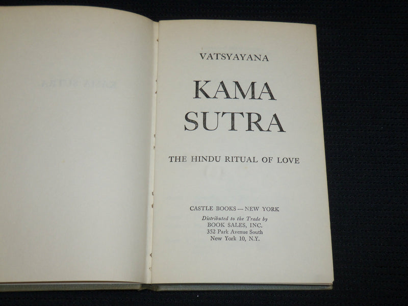 1963 KAMA SUTRA THE HINDU RITUAL OF LOVE BOOK VATSYAYANA - KD 7305