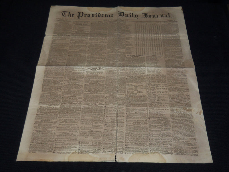 1855 APRIL 11 THE PROVIDENCE DAILY JOURNAL NEWSPAPER - THE ELECTION - NP 3877D