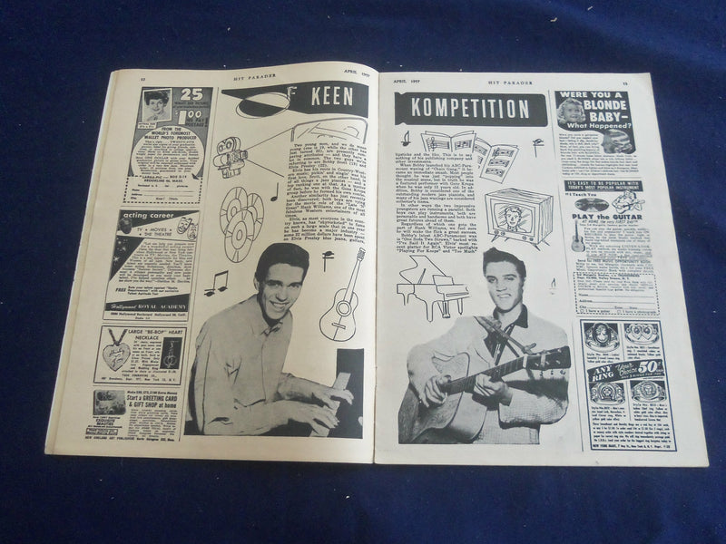 1957 APRIL HIT PARADER MAGAZINE - TERESA BREWER COVER - ST 4628V