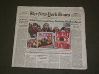 2018 MARCH 25 NEW YORK TIMES - STONEMAN DOUGLAS H.S. STUDENTS MARCH ON GUNS