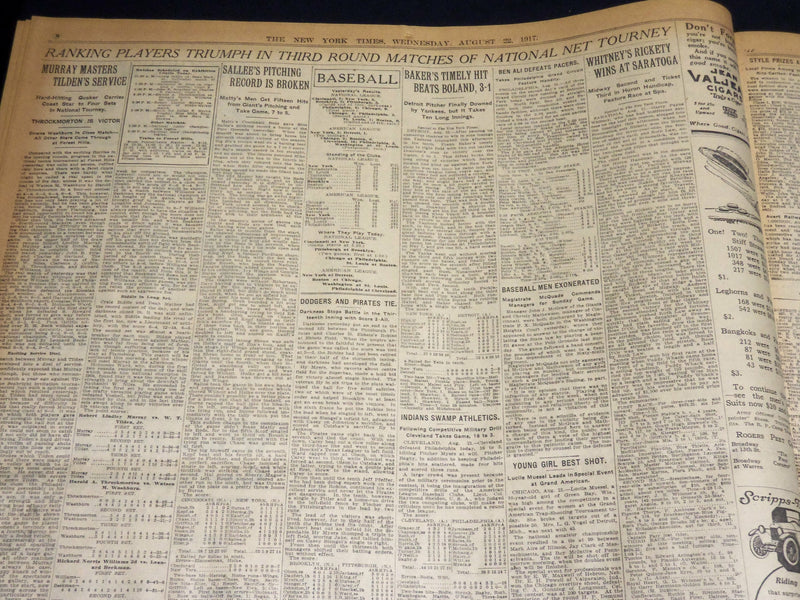 1917 AUGUST 22 NEW YORK TIMES - GERMANS ROUTED AT LENS - NT 8524