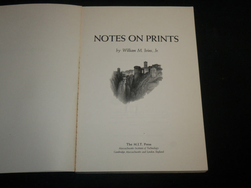 1967 NOTES ON PRINTS SOFTCOVER BOOK BY WILLIAM M. IVINS JR. - KD 6744