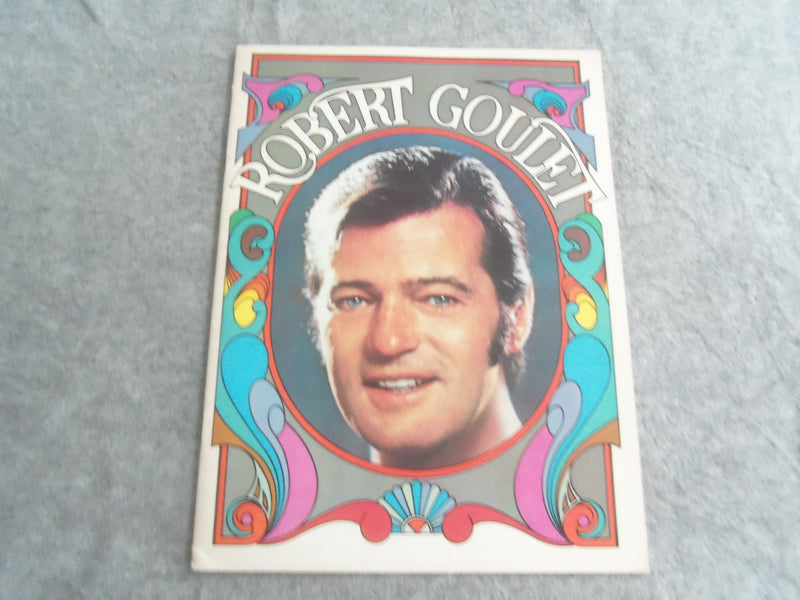 ROBERT GOULET BROCHURE - STAGE - TV - MOVIES - FOLD-OUT POSTER INCLUDED - J 7692