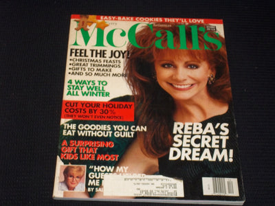 1993 DECEMBER MCCALL'S MAGAZINE - REBA MCENTIRE FRONT COVER - E 533