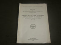 1951 PARENTS ARE TO BLAME - RICHARD J. CUSHING - CITY OF BOSTON - J 7112