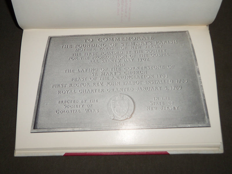 1968 SOCIETY OF COLONIAL WARS IN THE STATE OF NEW JERSEY BOOK - KD 4902