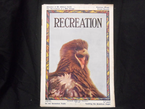 1910 JANUARY RECREATION MAGAZINE - GREAT COVER & ADS - ST 1017
