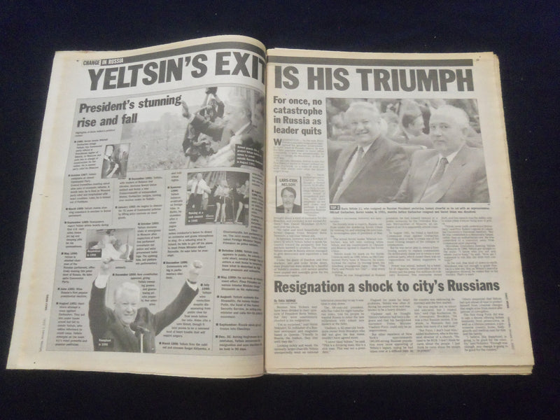 2000 JAN 1 NEW YORK DAILY NEWS NEWSPAPER - 2000! - NP 6059