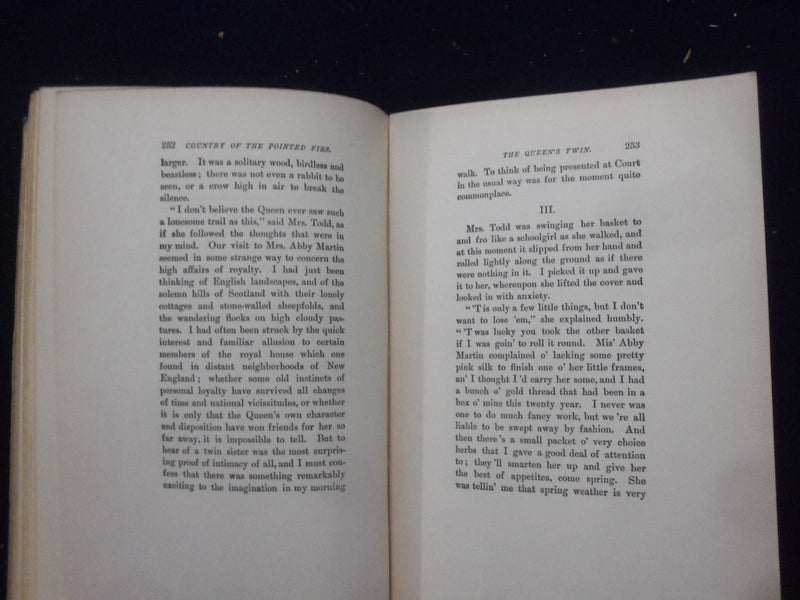 1927 THE COUNTRY OF THE POINTED FIRS HARDCOVER BOOK BY SARAH JEWETT - KD 8365