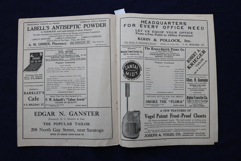 1914 MAY 18 GAYETY THEATRE - BURLESQUE - PROGRAM - K 1668