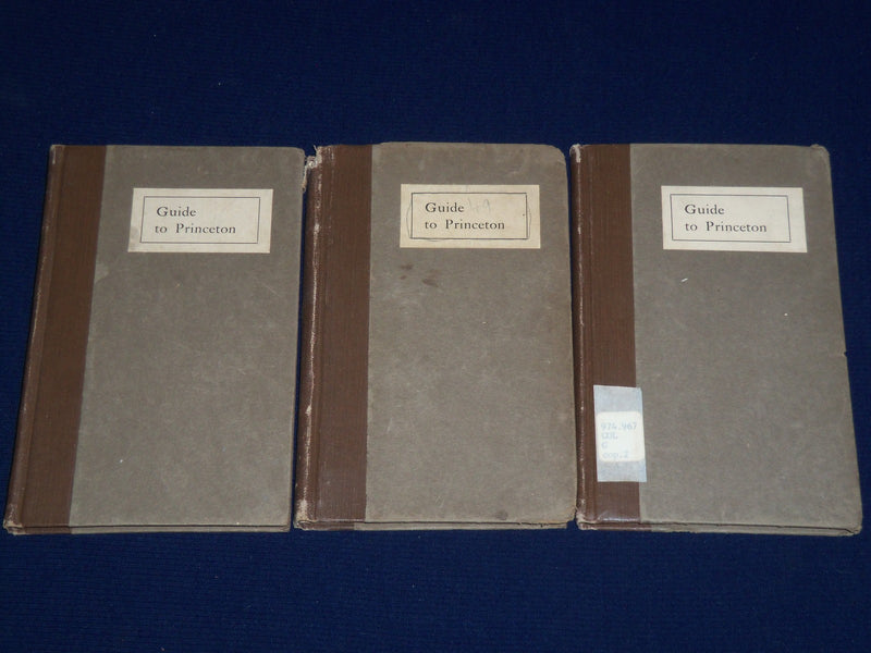 1919 GUIDE TO PRINCETON THE TOWN UNIVERSITY BY COLLINS BOOK LOT OF 3- KD 2018J