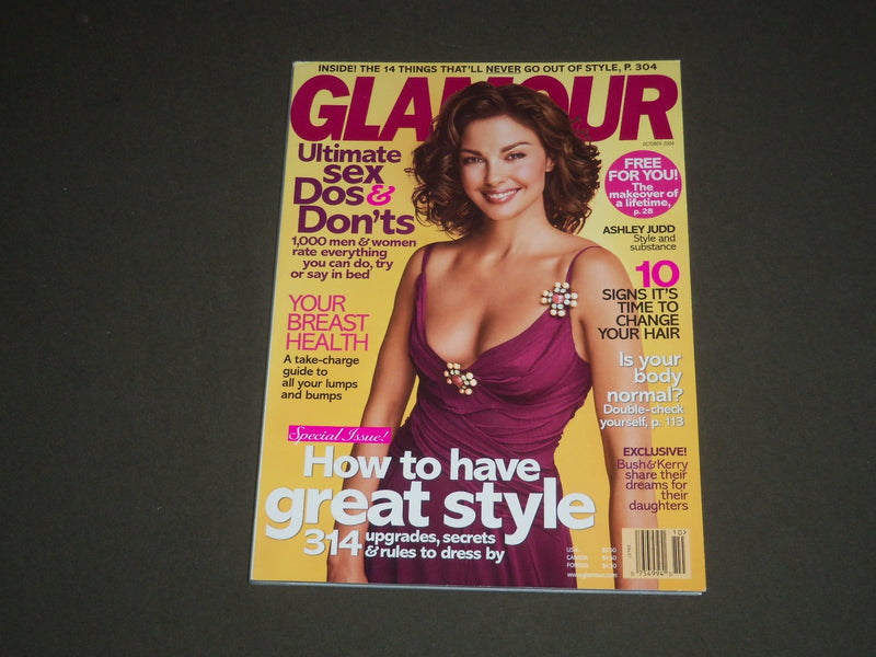 2004 OCTOBER GLAMOUR MAGAZINE - ASHLEY JUDD COVER - SP 5062