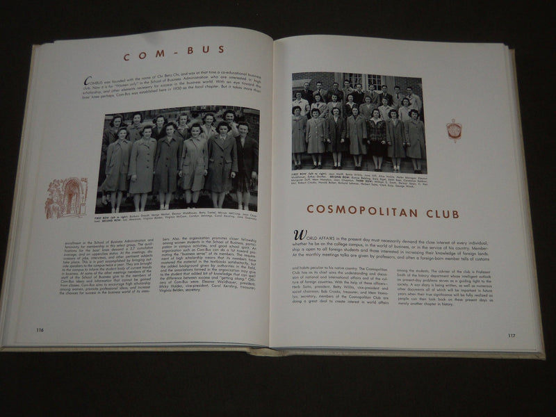 1943 THE RECENSIO MIAMI UNIVERSITY YEARBOOK - OXFORD OHIO - PHOTOS - YB 1069