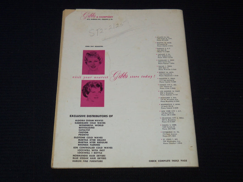 1965 GIBBS & COMPANY BEAUTY SHOP CATALOG - SOFTCOVER - J 7589